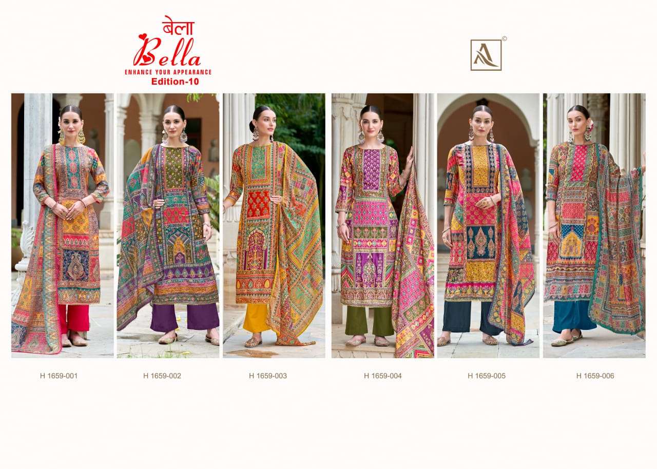 ALOK SUITS BELLA EDITION 10 PURE MUSLIN SUITS