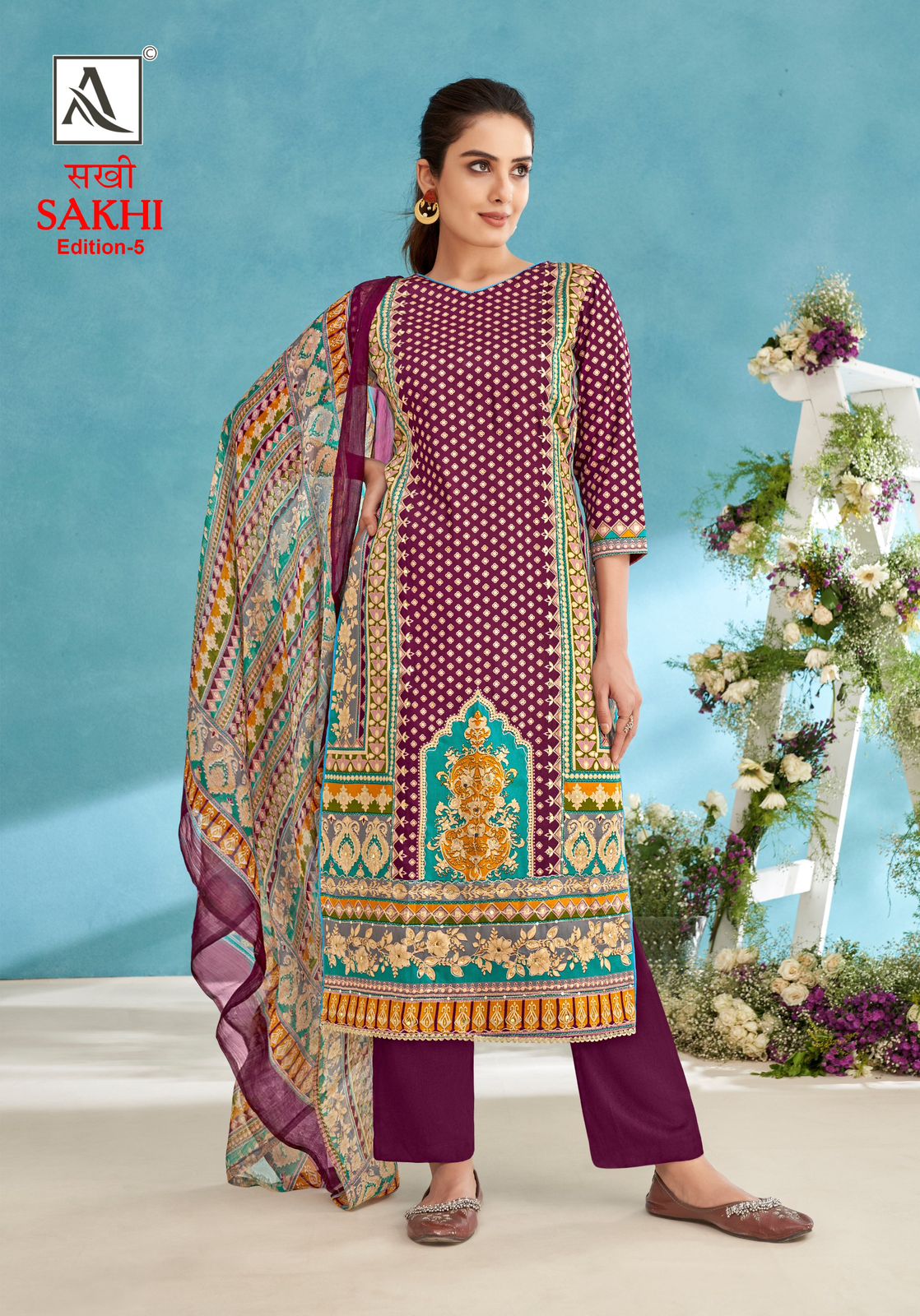 ALOK SUITS SAKHI EDITION 5 PURE ZAM COTTON SUITS