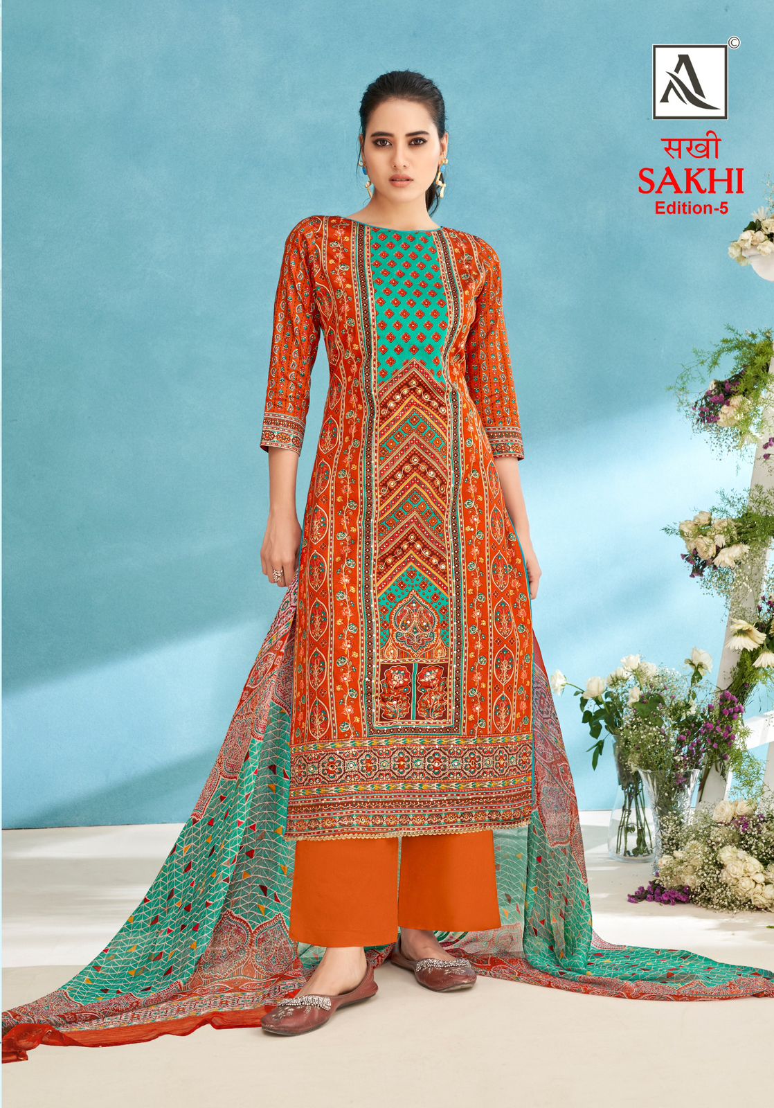 ALOK SUITS SAKHI EDITION 5 PURE ZAM COTTON SUITS