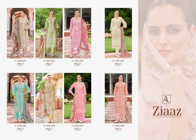 ALOK SUITS ZIAAZ PURE CAMBRIC LAWN SUITS