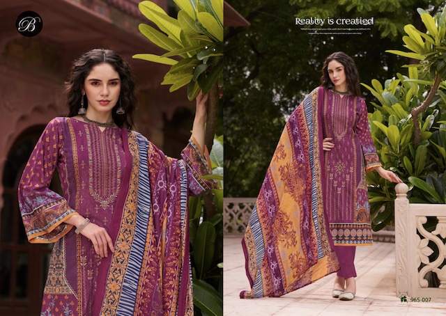 BELLIZA BIN SAEED VOL 7 PURE COTTON SUITS