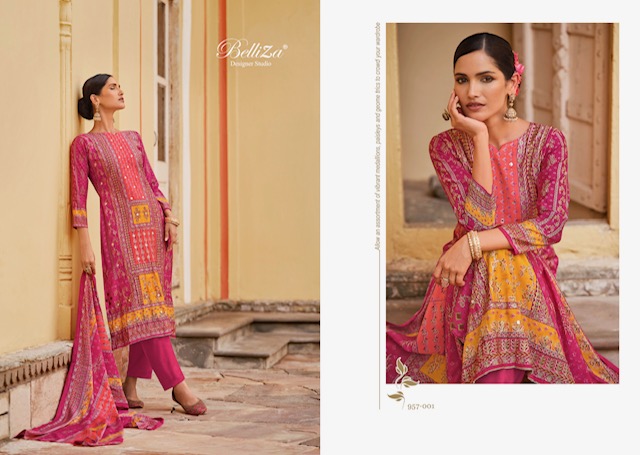 BELLIZA DESIGNER STUDIO NUSRAT SALWAR SUIT CATALOG