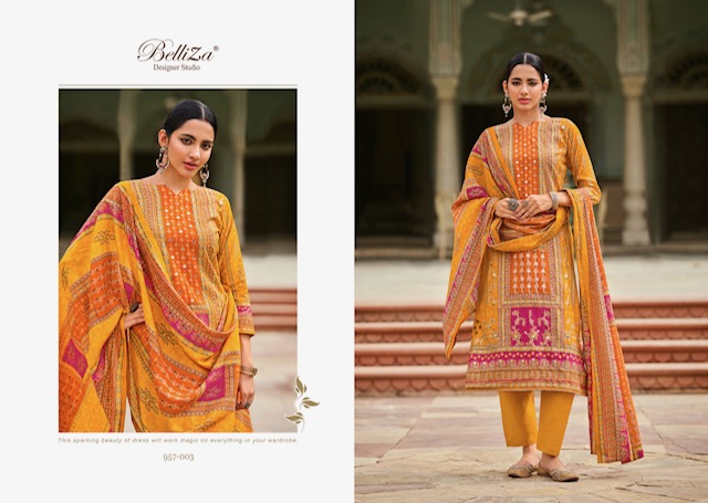 BELLIZA DESIGNER STUDIO NUSRAT SALWAR SUIT CATALOG