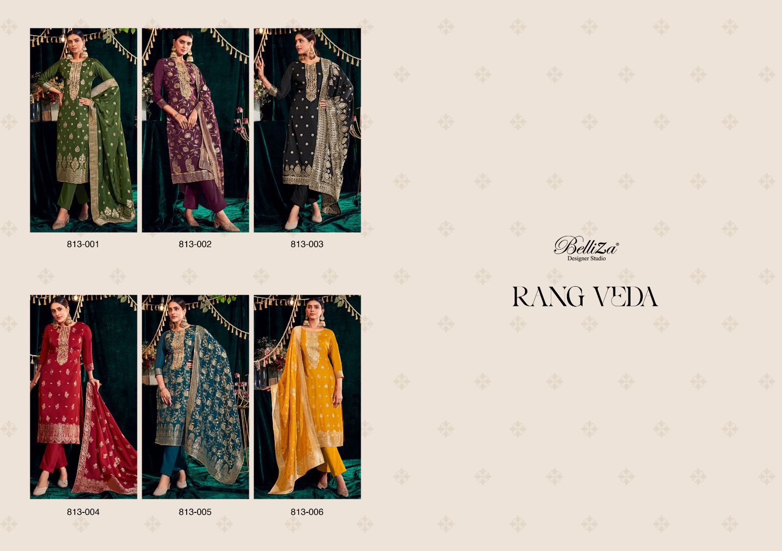 BELLIZA RANG VEDA PURE VISCOSE SUITS