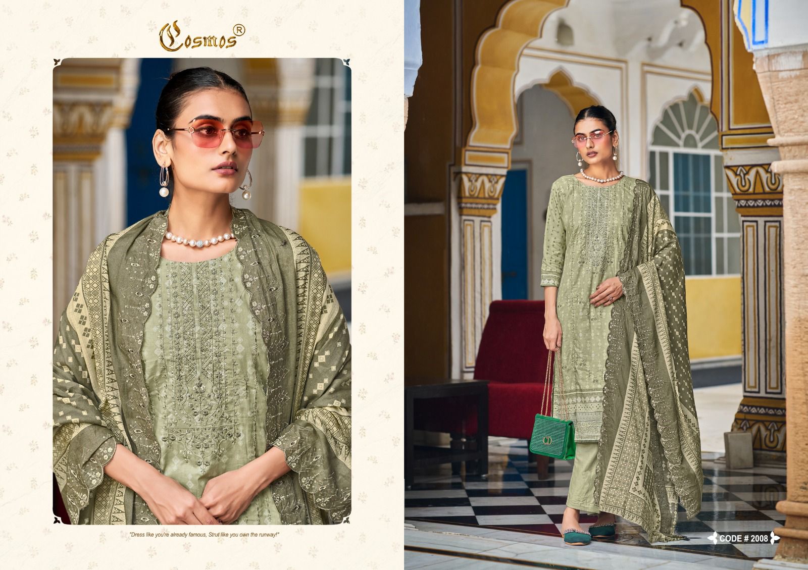 COSMOS BIN SAEED VOL 2 PURE LAWN COTTON SUITS