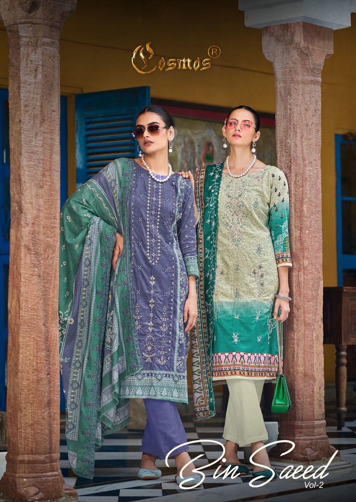 COSMOS BIN SAEED VOL 2 PURE LAWN COTTON SUITS