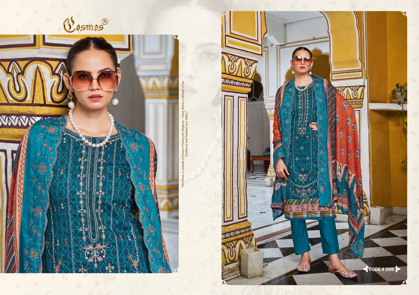 COSMOS BIN SAEED VOL 2 PURE LAWN COTTON SUITS