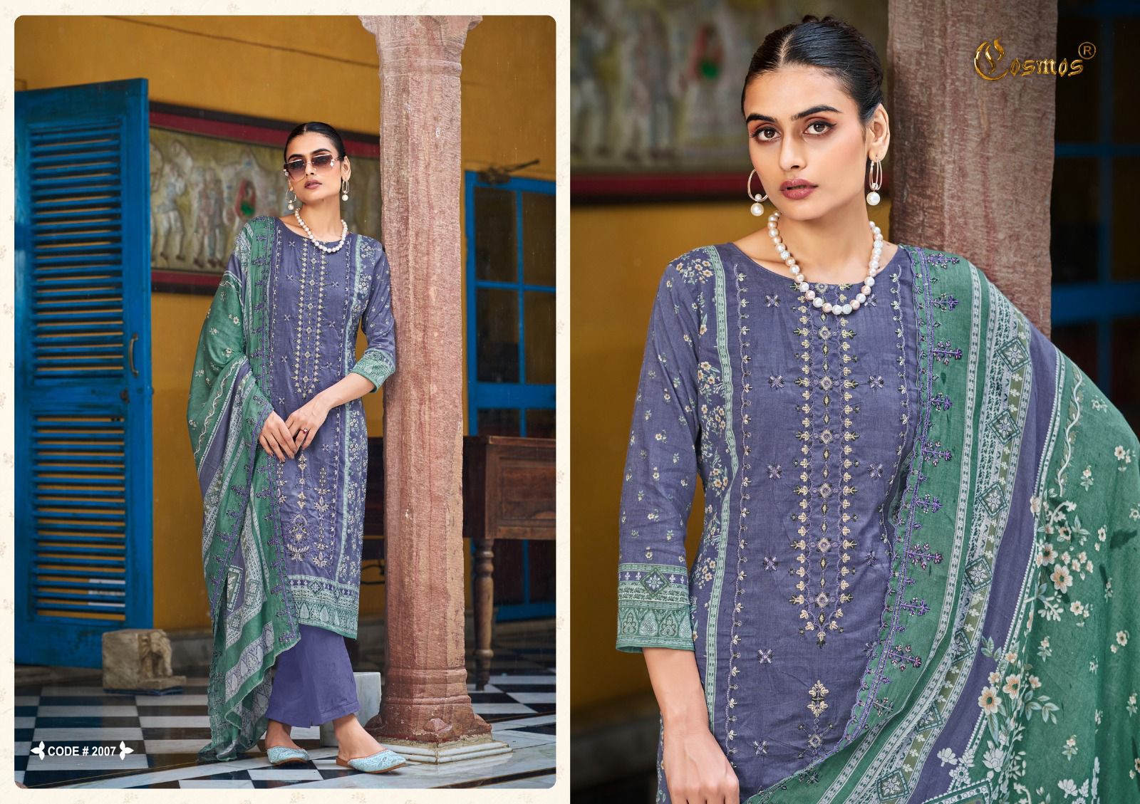 COSMOS BIN SAEED VOL 2 PURE LAWN COTTON SUITS