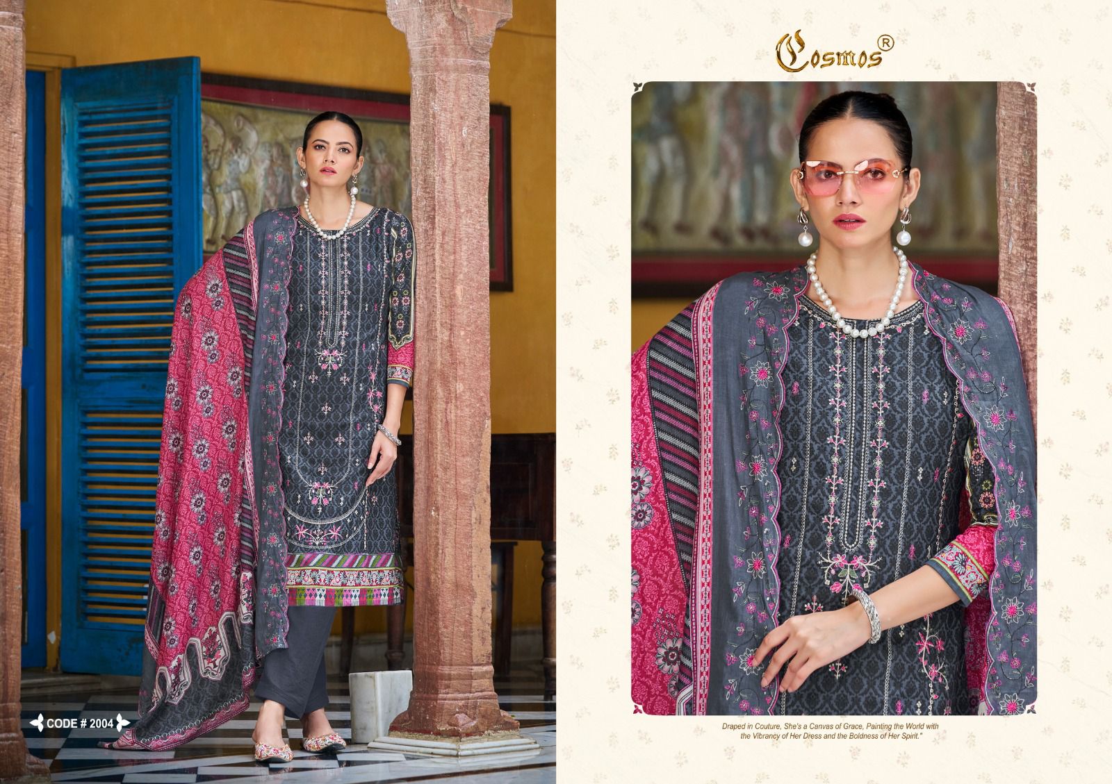 COSMOS BIN SAEED VOL 2 PURE LAWN COTTON SUITS