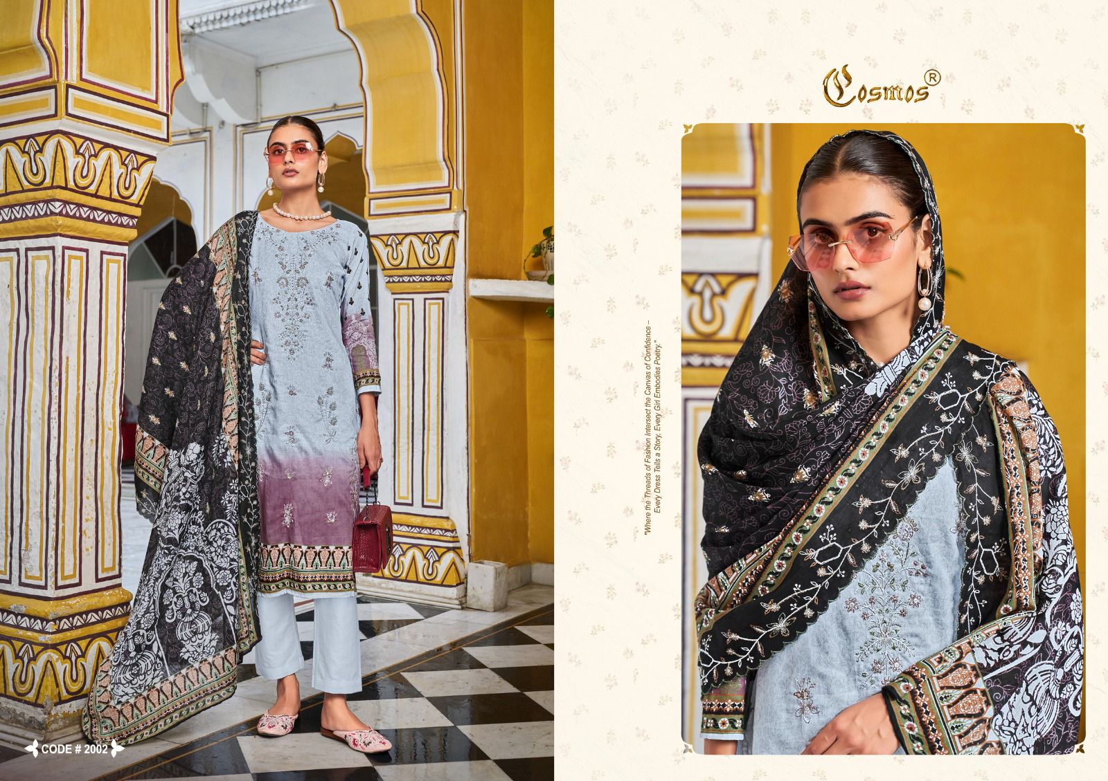 COSMOS BIN SAEED VOL 2 PURE LAWN COTTON SUITS