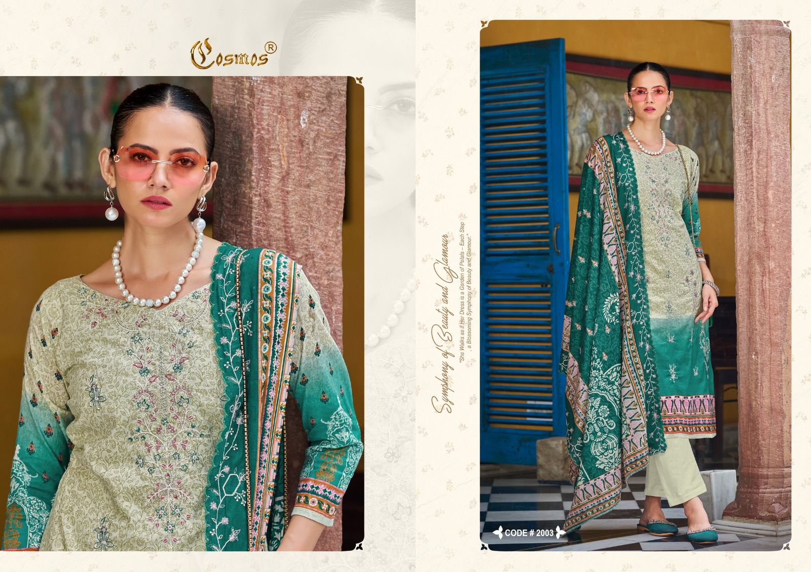 COSMOS BIN SAEED VOL 2 PURE LAWN COTTON SUITS