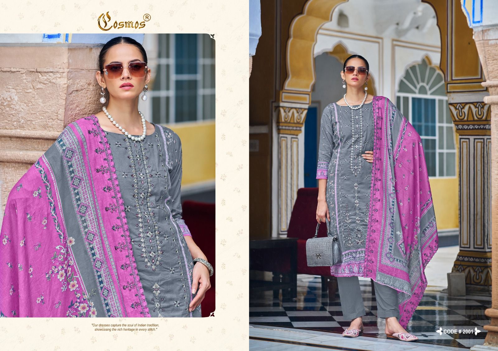 COSMOS BIN SAEED VOL 2 PURE LAWN COTTON SUITS