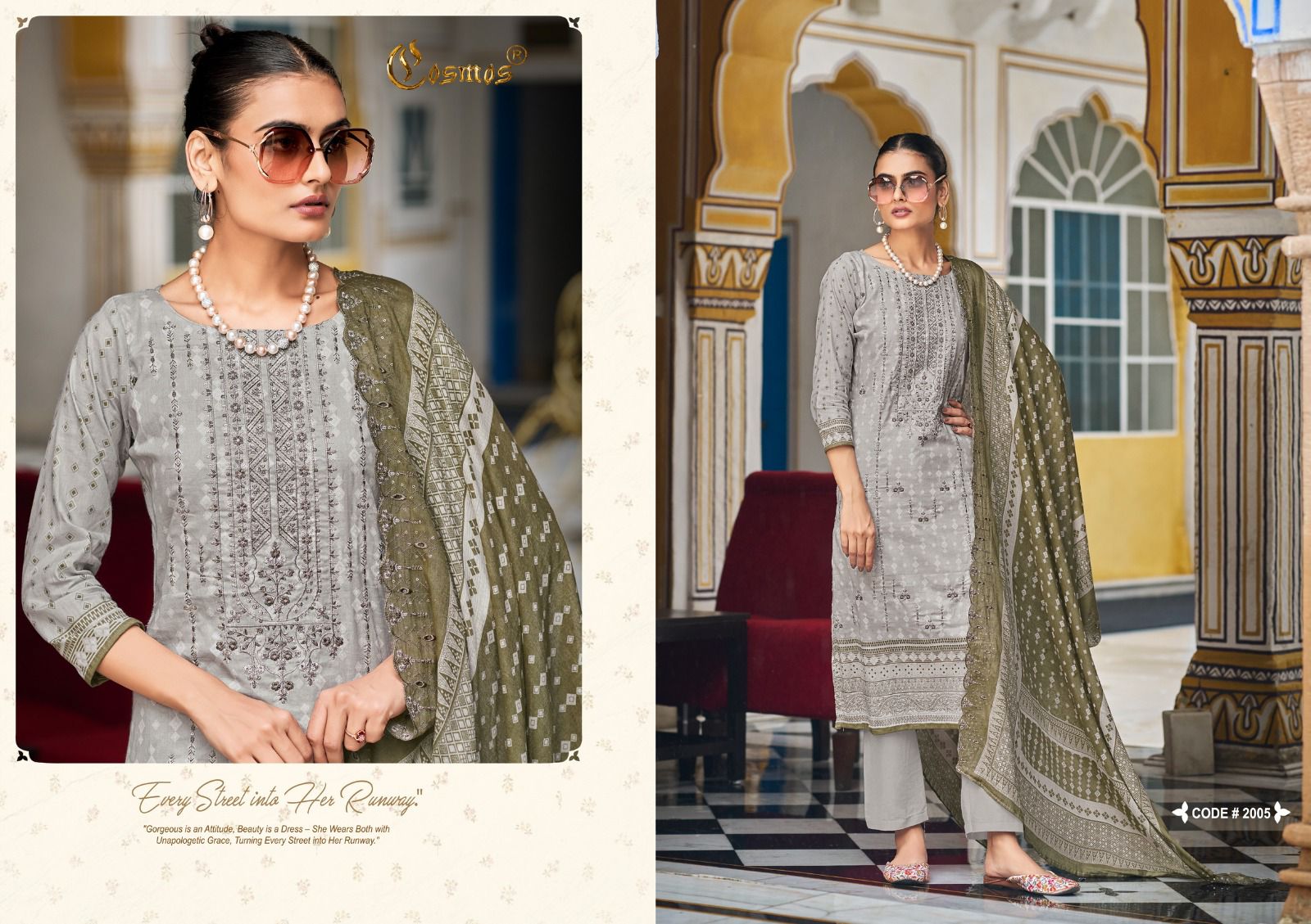 COSMOS BIN SAEED VOL 2 PURE LAWN COTTON SUITS