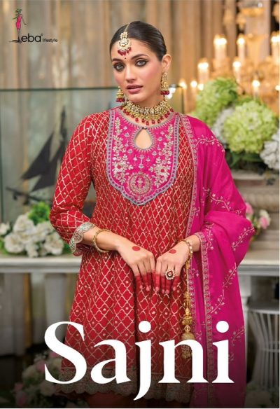 EBA LIFESTYLE SAJNI READYMADE CHINNON SUITS