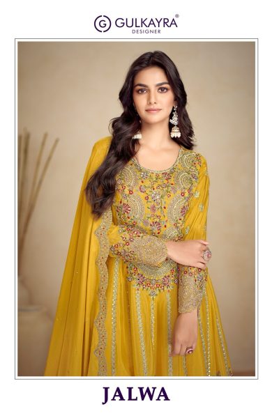 GULKAYRA DESIGNER JALWA DESIGNER CHINNON SUITS