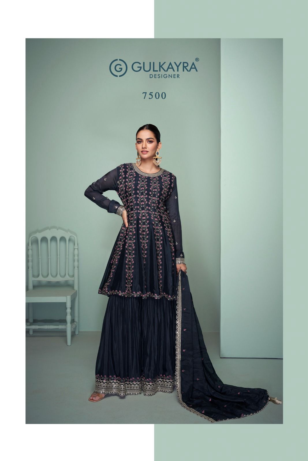 GULKAYRA DESIGNER RIWAYAT HEAVY CHINNON SUITS