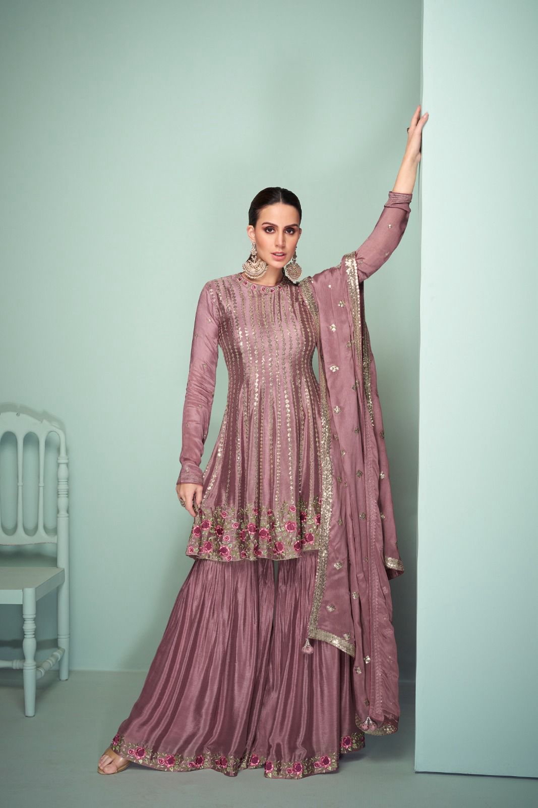 GULKAYRA DESIGNER RIWAYAT HEAVY CHINNON SUITS