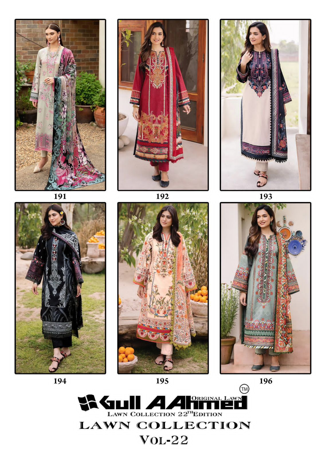 GULL AAHMED VOL 22 LAWN COLLECTION