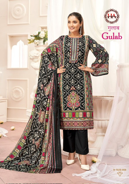 HARSHIT FASHION GULAB PURE CAMBIC COTTON SUITS