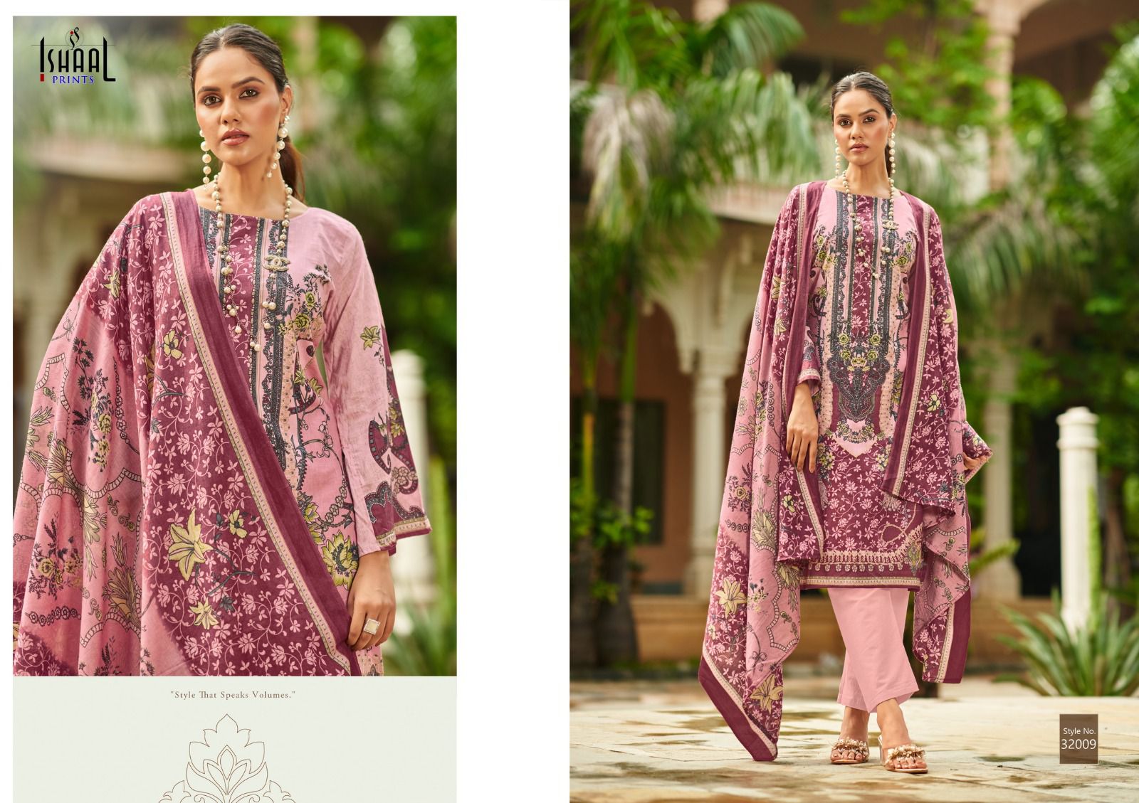 ISHAAL PRINTS GULMOHAR VOL 32 LAWN KARACHI SUITS