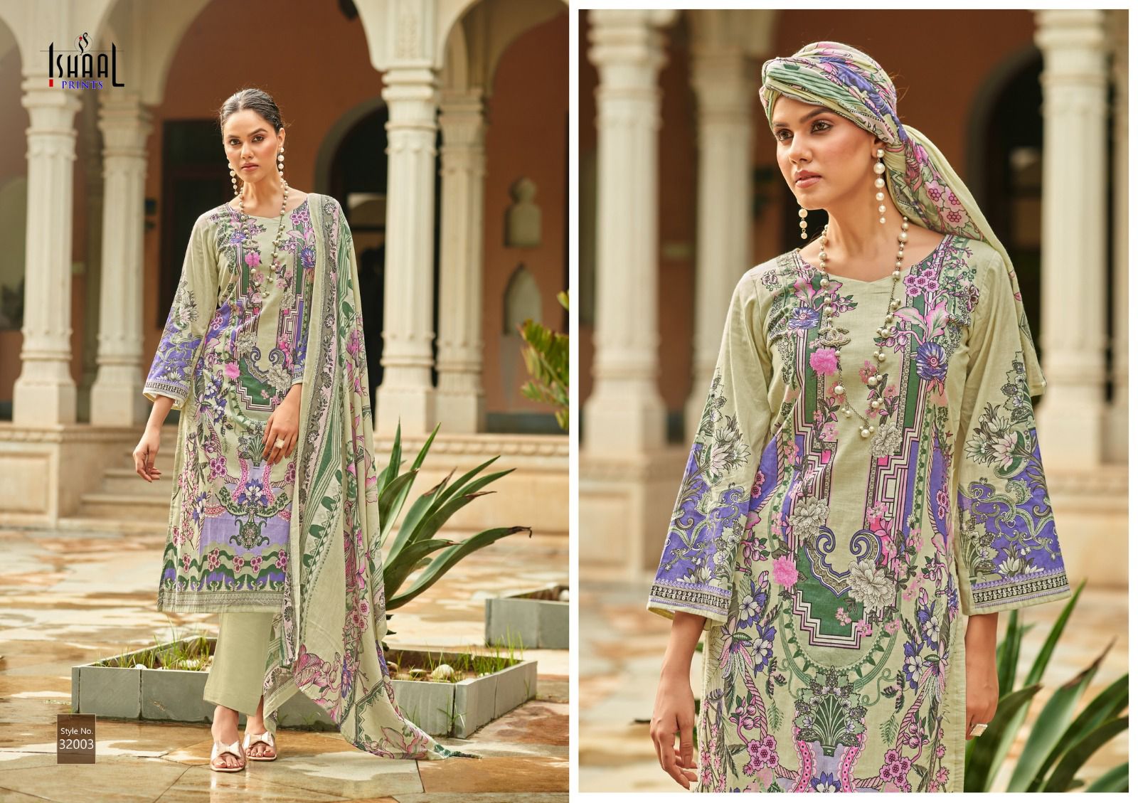 ISHAAL PRINTS GULMOHAR VOL 32 LAWN KARACHI SUITS