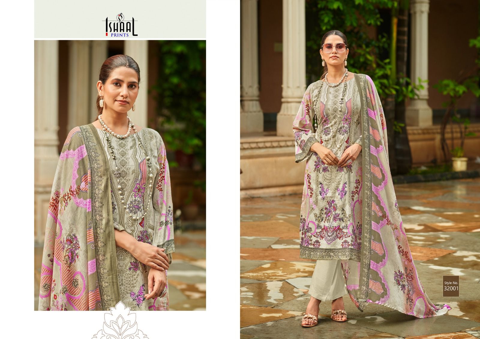 ISHAAL PRINTS GULMOHAR VOL 32 LAWN KARACHI SUITS