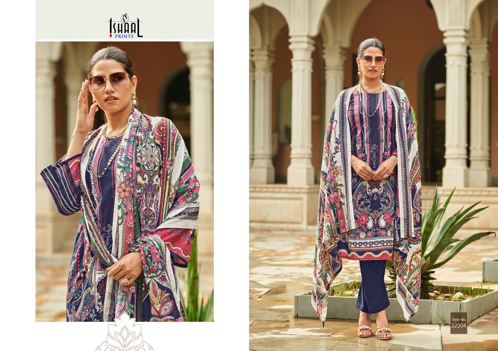 ISHAAL PRINTS GULMOHAR VOL 32 LAWN KARACHI SUITS