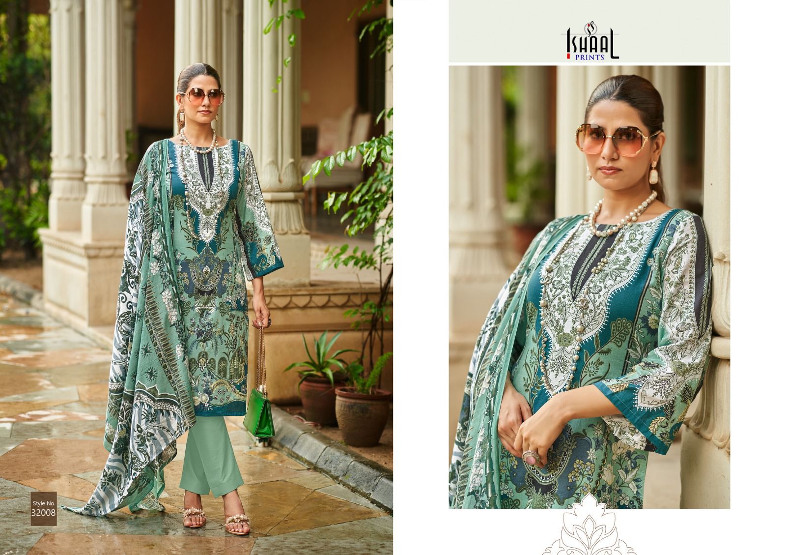 ISHAAL PRINTS GULMOHAR VOL 32 LAWN KARACHI SUITS