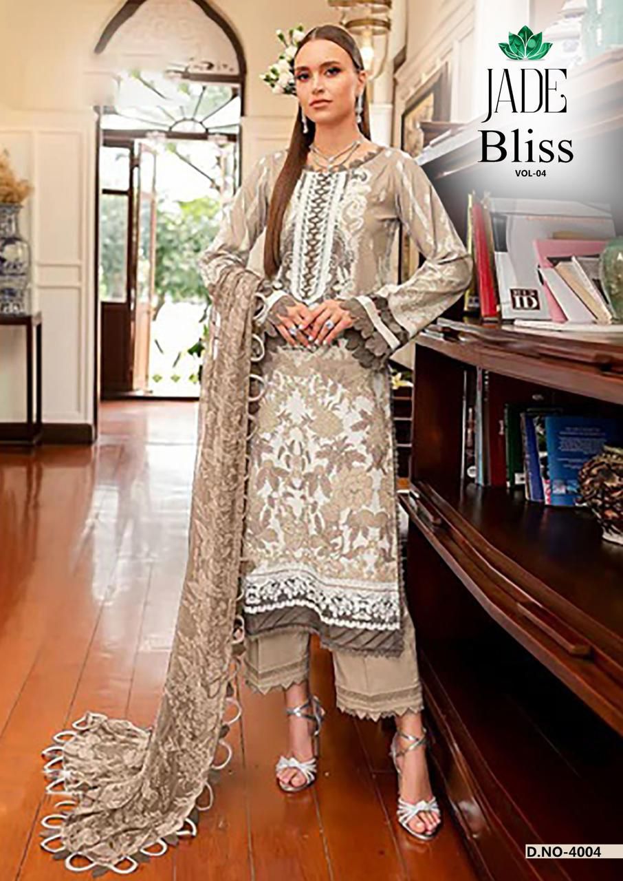 JADE BLISS VOL 4 COTTON KARACHI SUITS