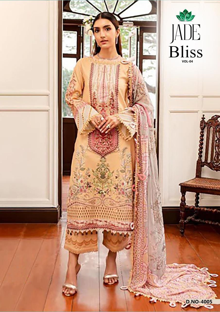 JADE BLISS VOL 4 COTTON KARACHI SUITS