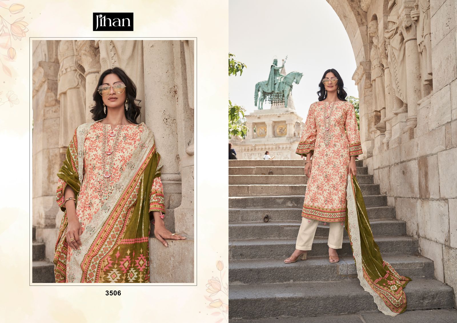 JIHAN BIN SAEED VOL 13 PURE LAWN SUITS