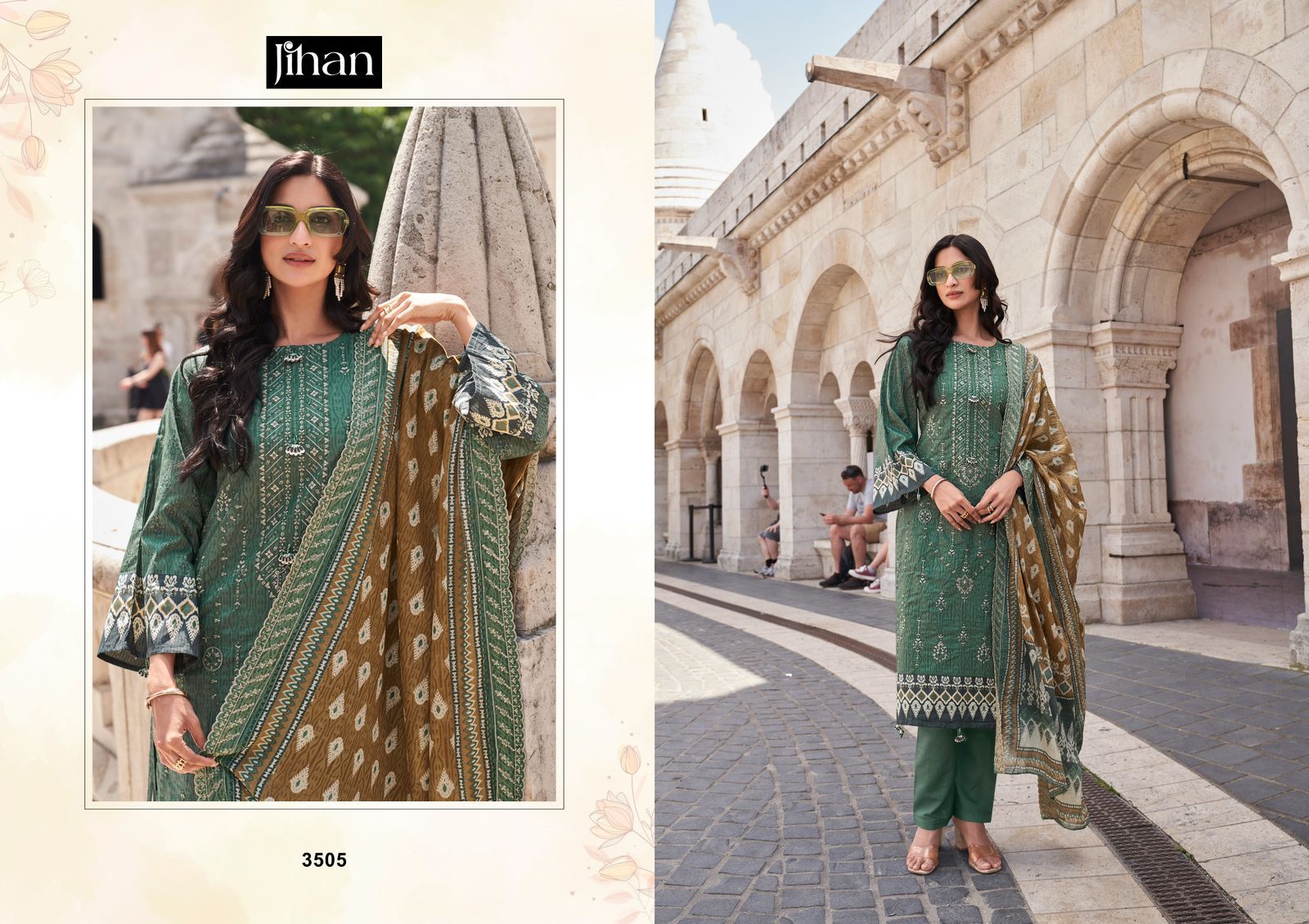 JIHAN BIN SAEED VOL 13 PURE LAWN SUITS