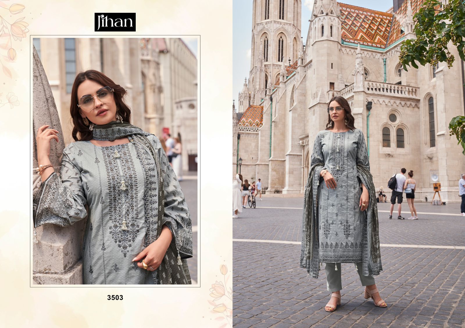 JIHAN BIN SAEED VOL 13 PURE LAWN SUITS