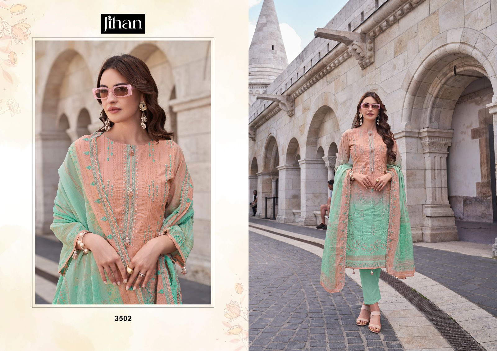 JIHAN BIN SAEED VOL 13 PURE LAWN SUITS