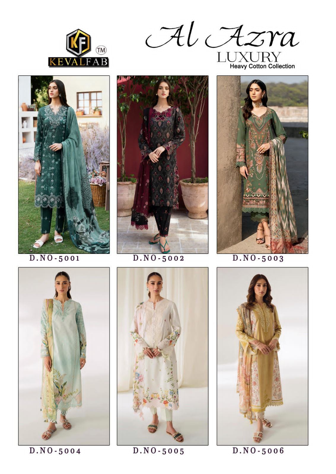 KEVAL FAB AL AZRA VOL 5 LUXURY LAWN COLLECTION