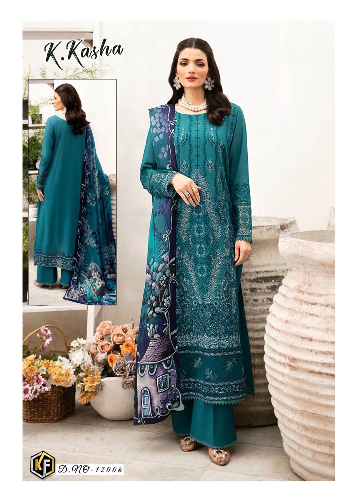 KEVAL FAB K KASHA VOL 12 COTTON KARACHI SUITS