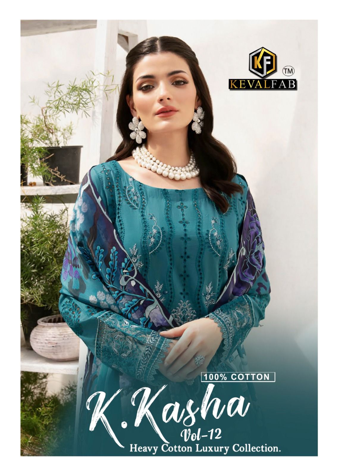 KEVAL FAB K KASHA VOL 12 COTTON KARACHI SUITS