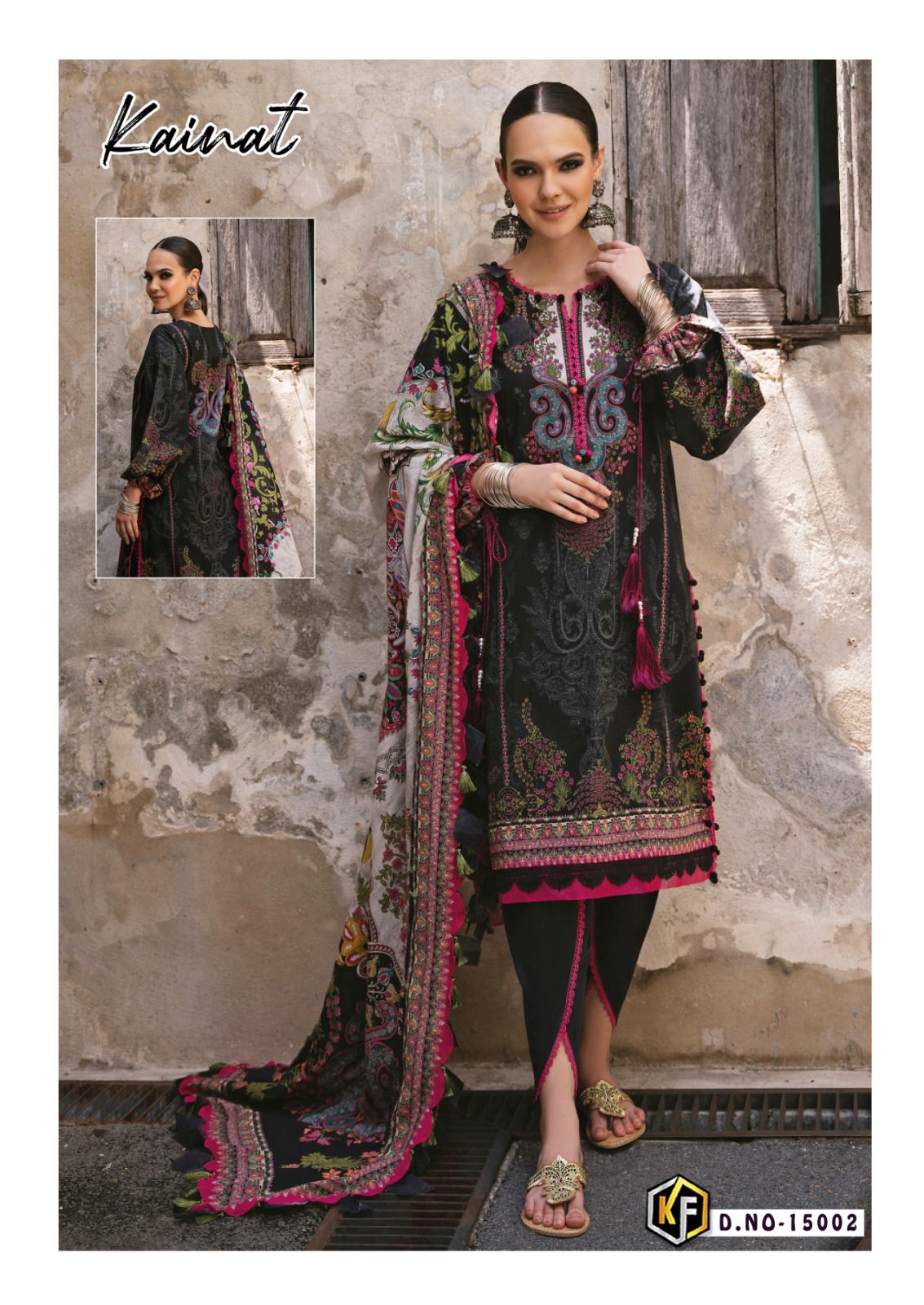 KEVAL FAB KAINAT VOL 15 LAWN KARACHI SUITS