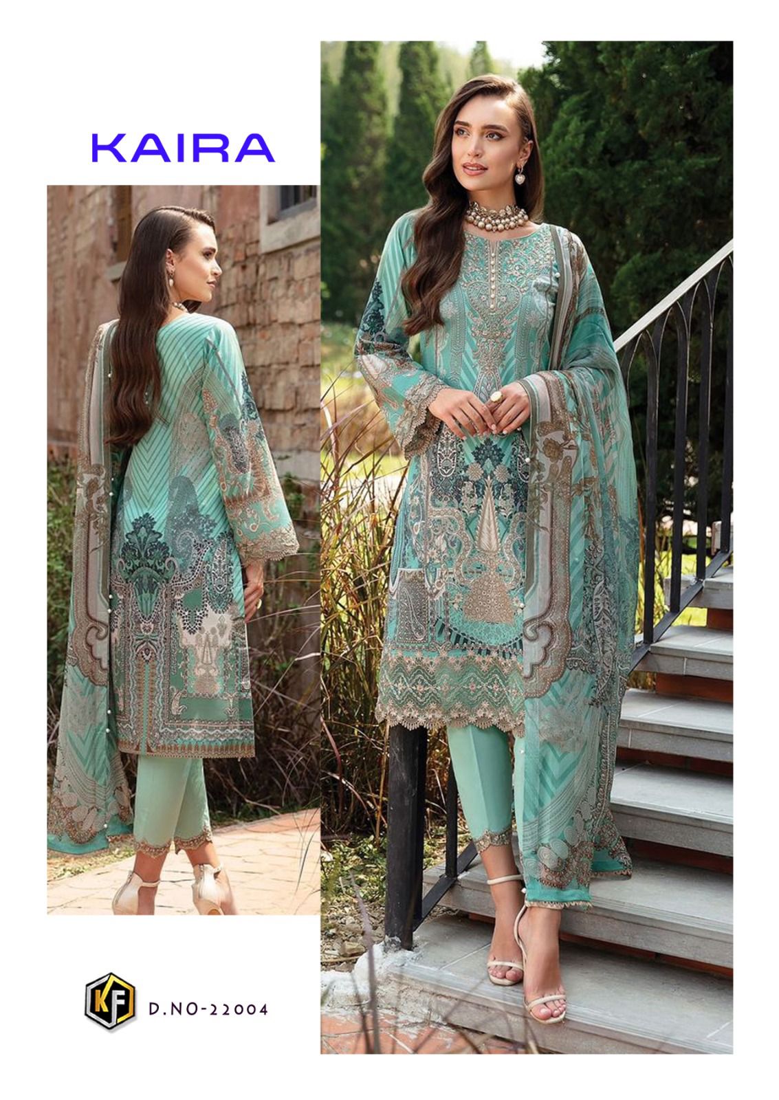 KEVAL FAB KAIRA VOL 22 LAWN COTTON SUITS CATLAOG