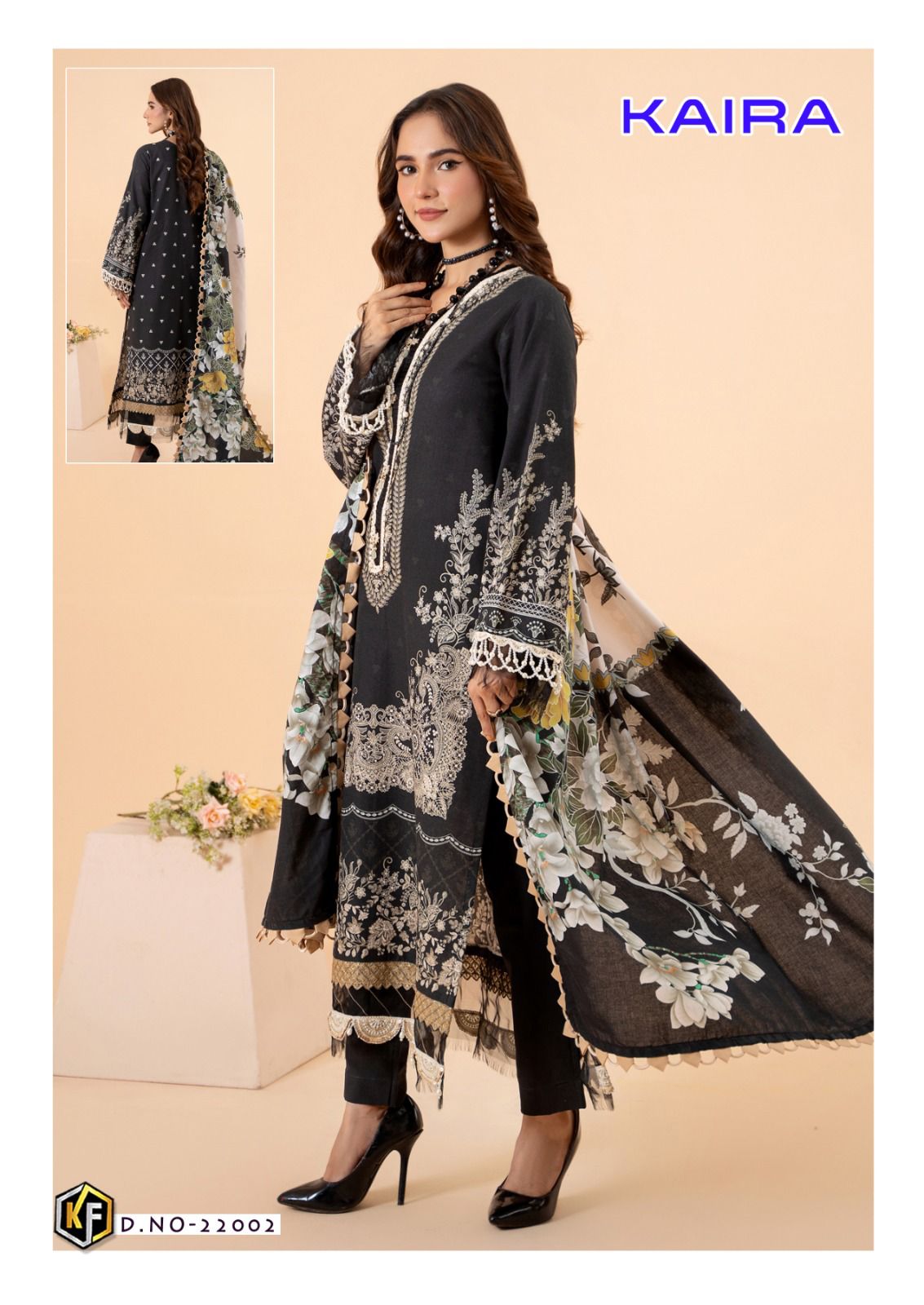 KEVAL FAB KAIRA VOL 22 LAWN COTTON SUITS CATLAOG