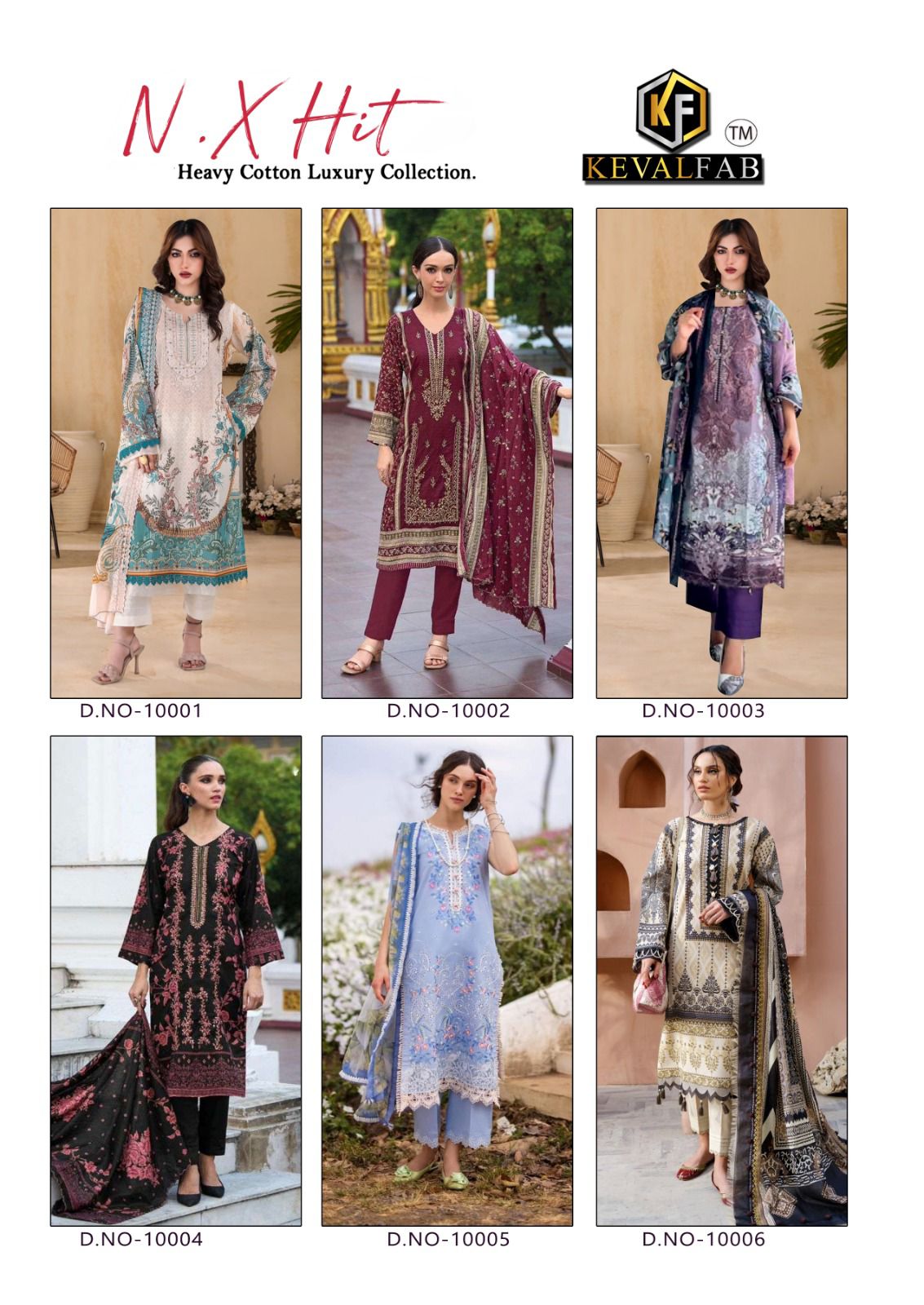 KEVAL FAB NX HIT LAWN KARACHI SUITS WHOLESALER