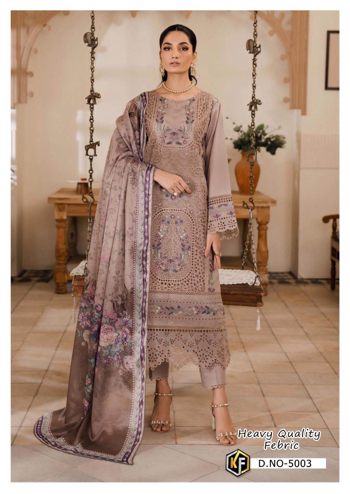 KEVAL FAB SOHA NAZIR LUXURY VOL 5 KARACHI LAWN SUIT