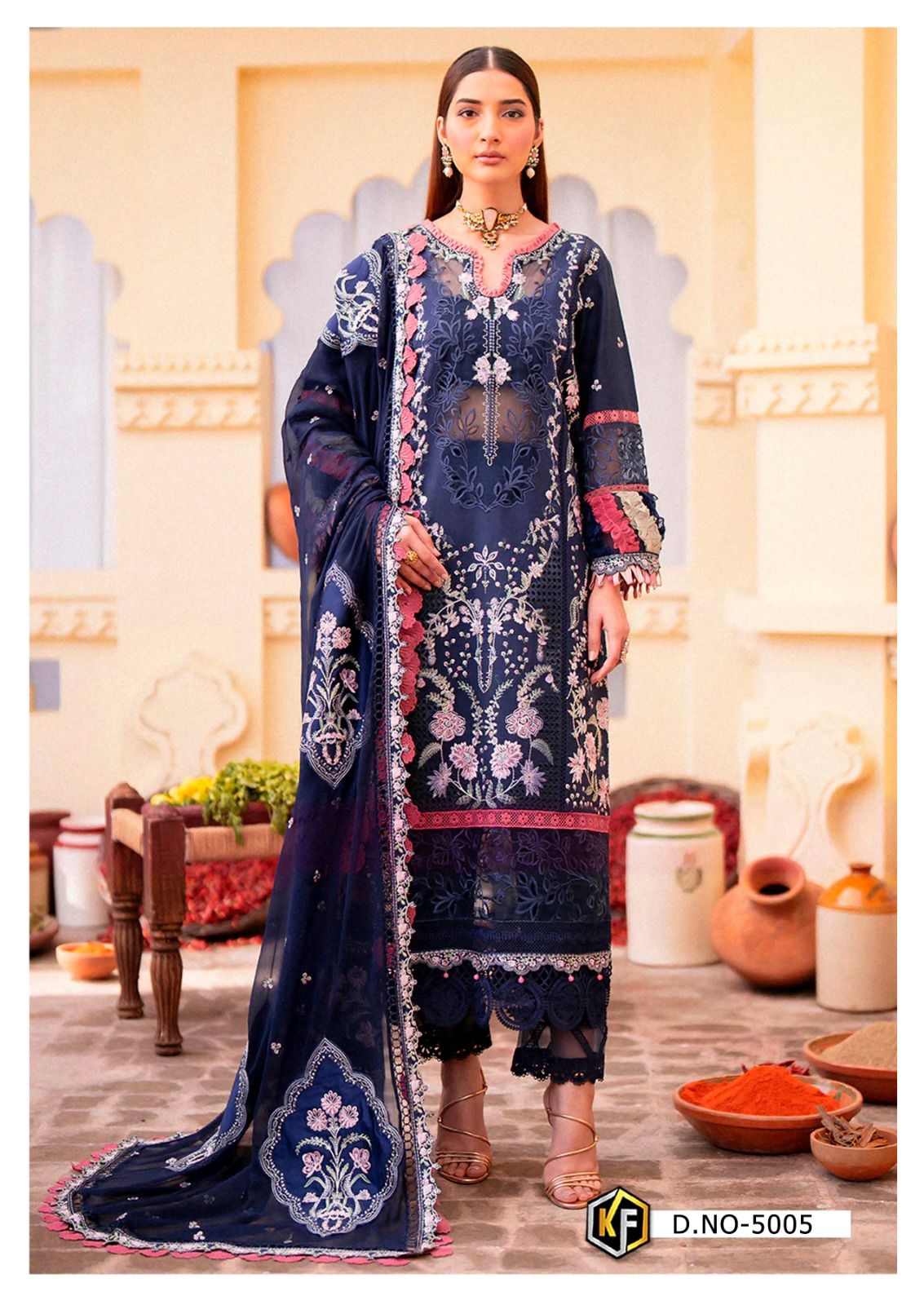 KEVAL FAB SOHA NAZIR LUXURY VOL 5 KARACHI LAWN SUIT