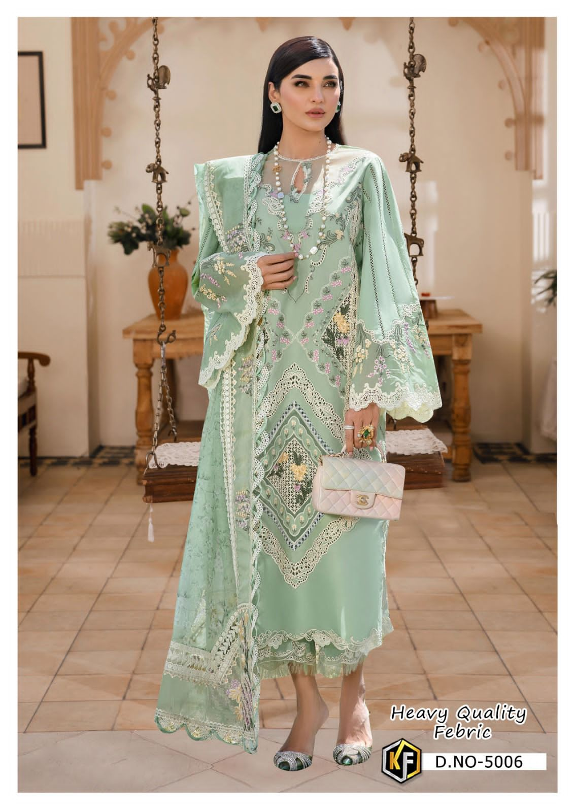 KEVAL FAB SOHA NAZIR LUXURY VOL 5 KARACHI LAWN SUIT