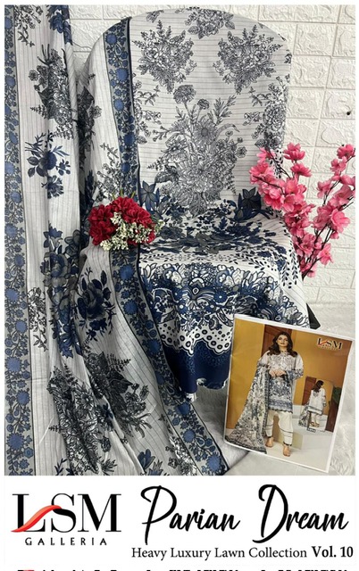 LSM PARIAN DREAM VOL 10 LAWN KARACHI SUITS