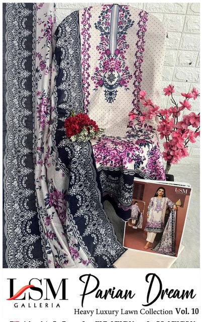 LSM PARIAN DREAM VOL 10 LAWN KARACHI SUITS