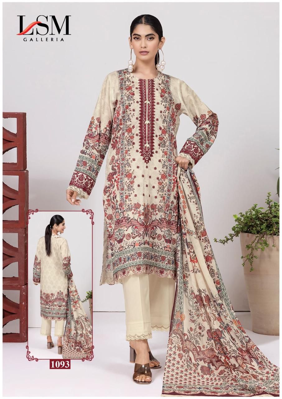 LSM PARIAN DREAM VOL 10 LAWN KARACHI SUITS