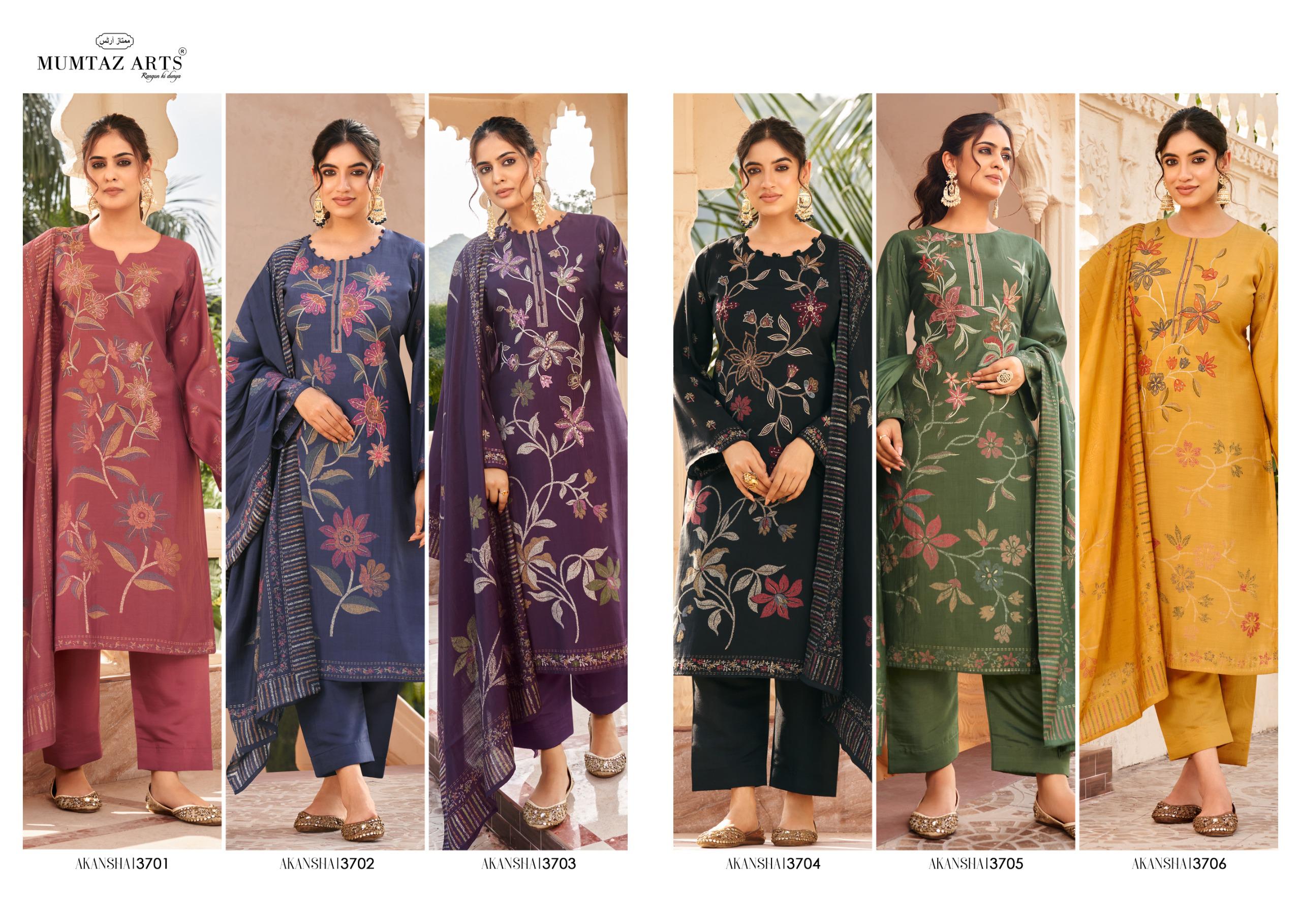 MUMTAZ ARTS AKANSHA PURE MUSLIN SUITS