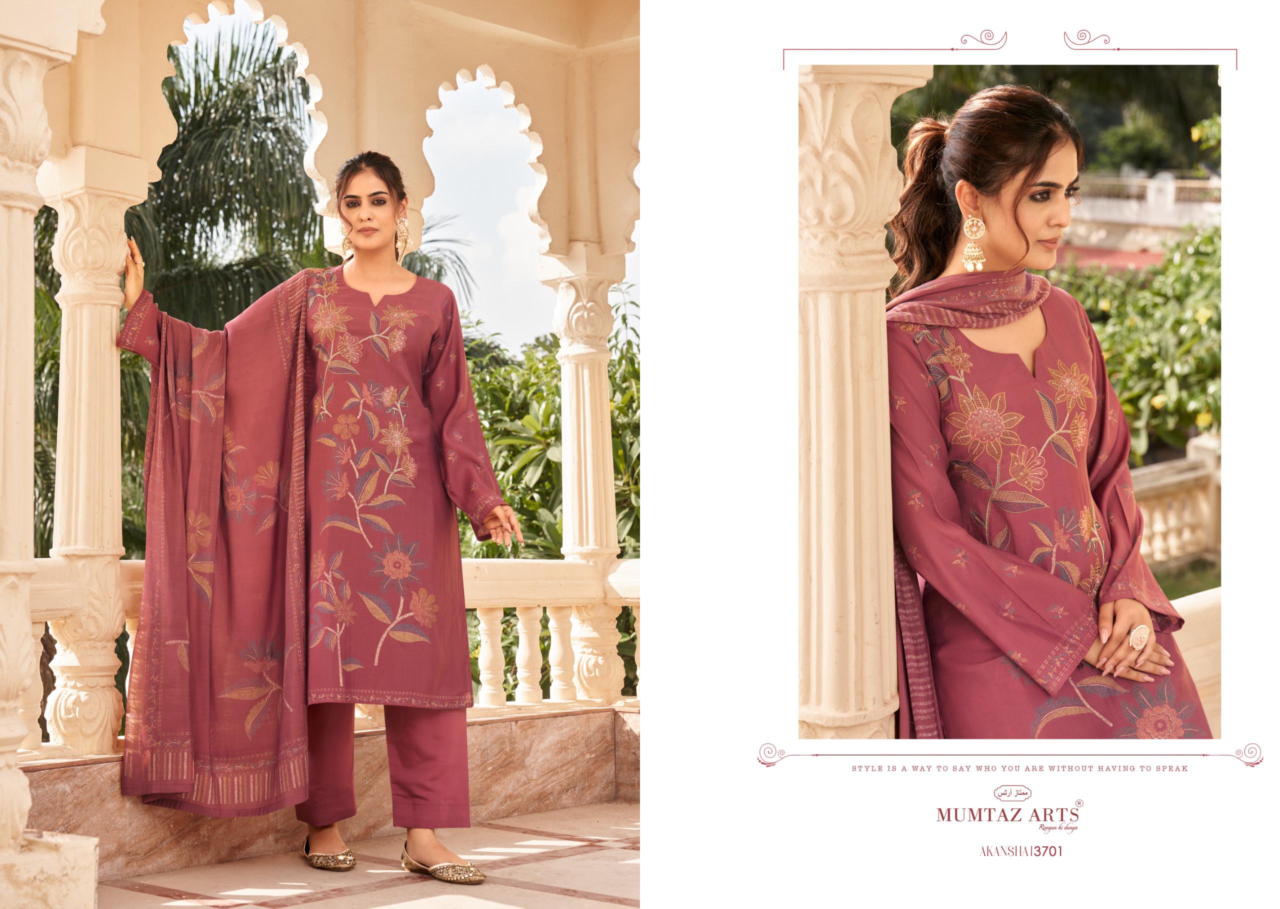 MUMTAZ ARTS AKANSHA PURE MUSLIN SUITS