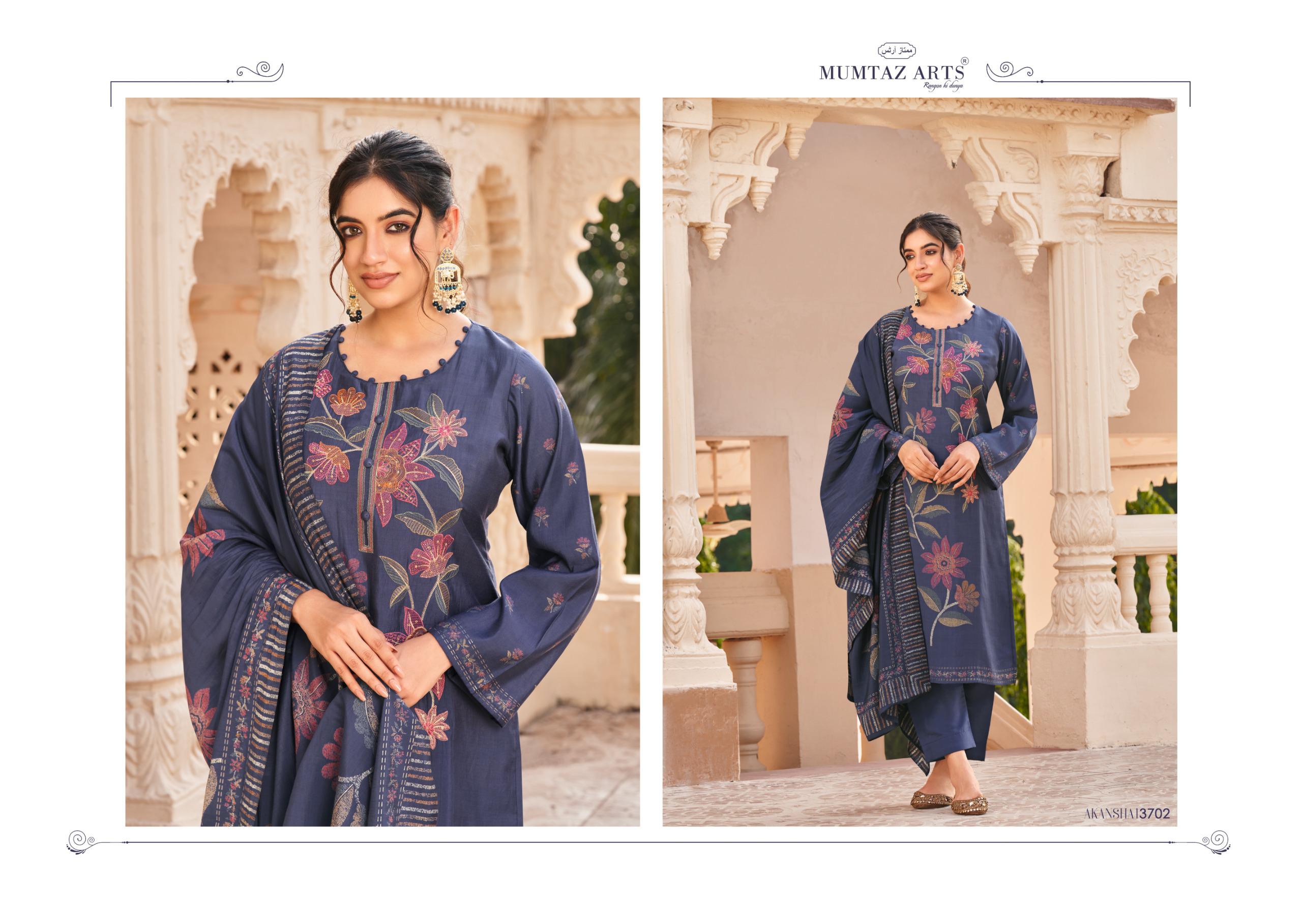 MUMTAZ ARTS AKANSHA PURE MUSLIN SUITS